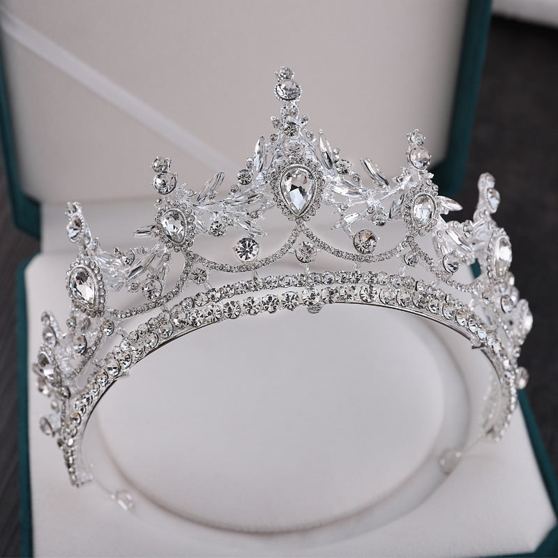 Luxury wedding bride wedding rhinestone alloy crown hair accessories, wedding travel photography stage crown accessories