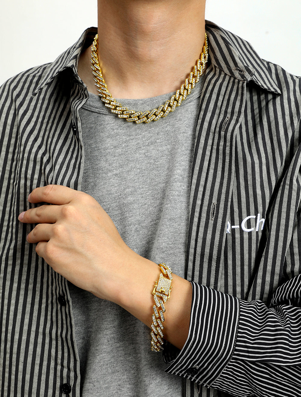 Miami Sterling Cuban Chain and Bracelet