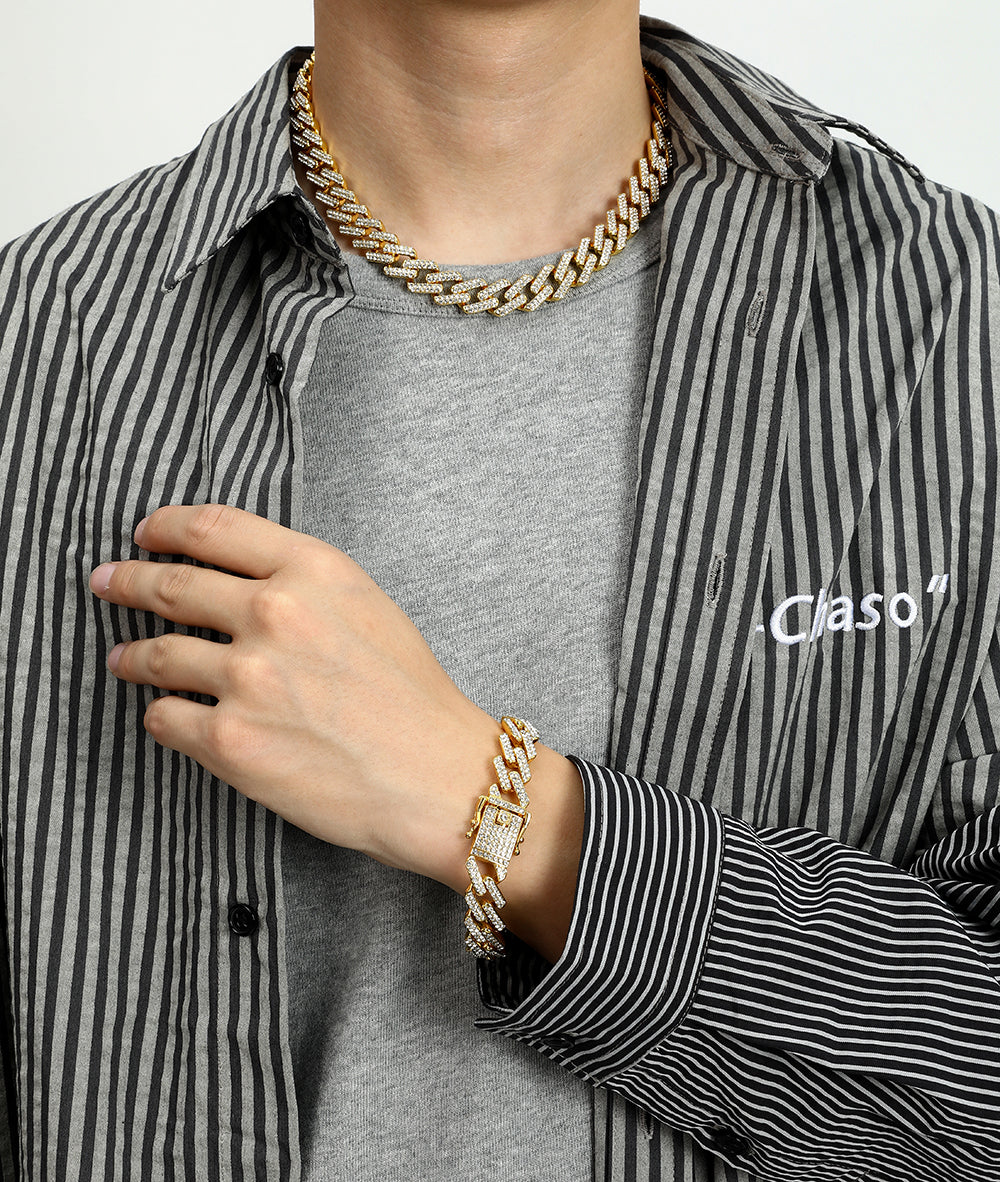 Caniwal Design Cuban link and Bracelet