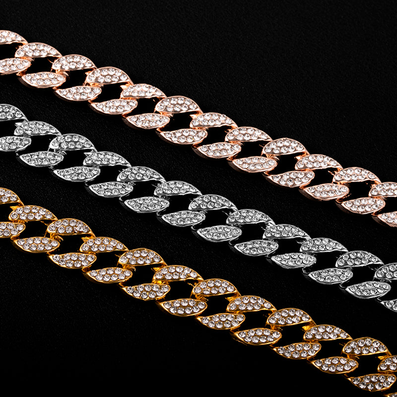 Mix color of Cuban Link and Bracelet