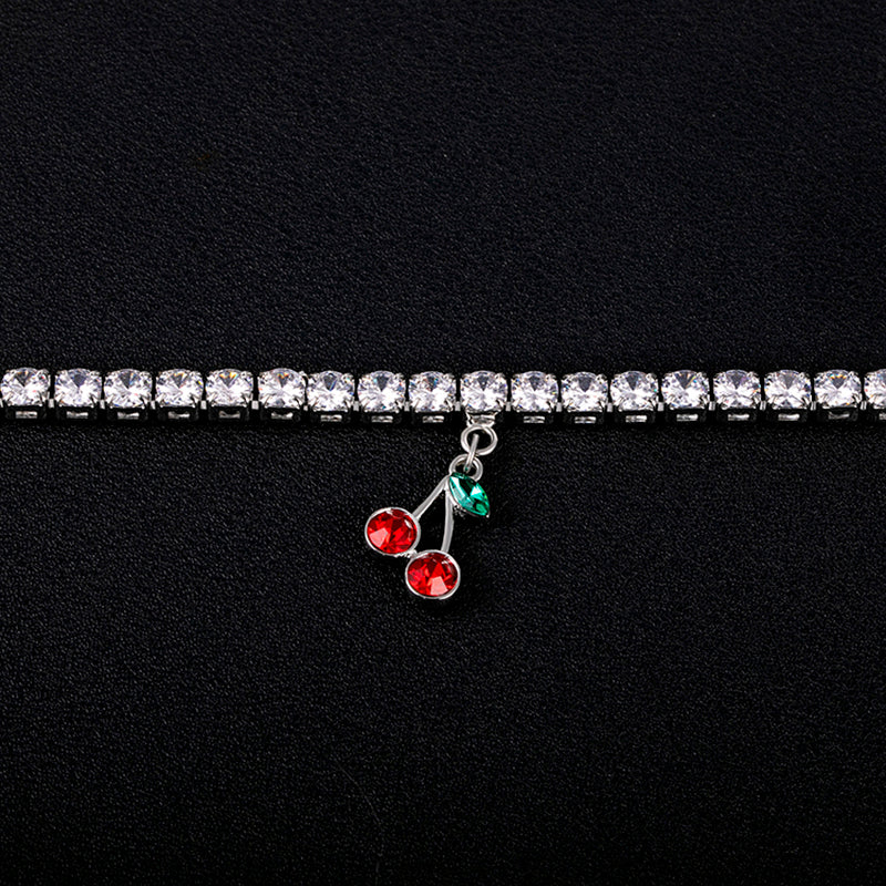 Cherry Buddle Cuban Chain and Bracelet