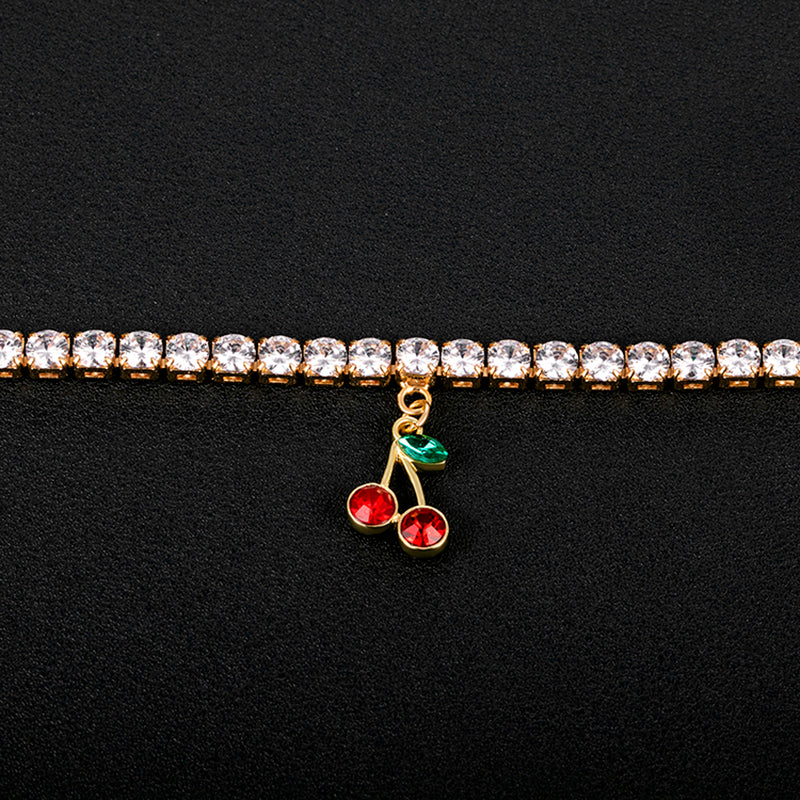 Cherry Buddle Cuban Chain and Bracelet