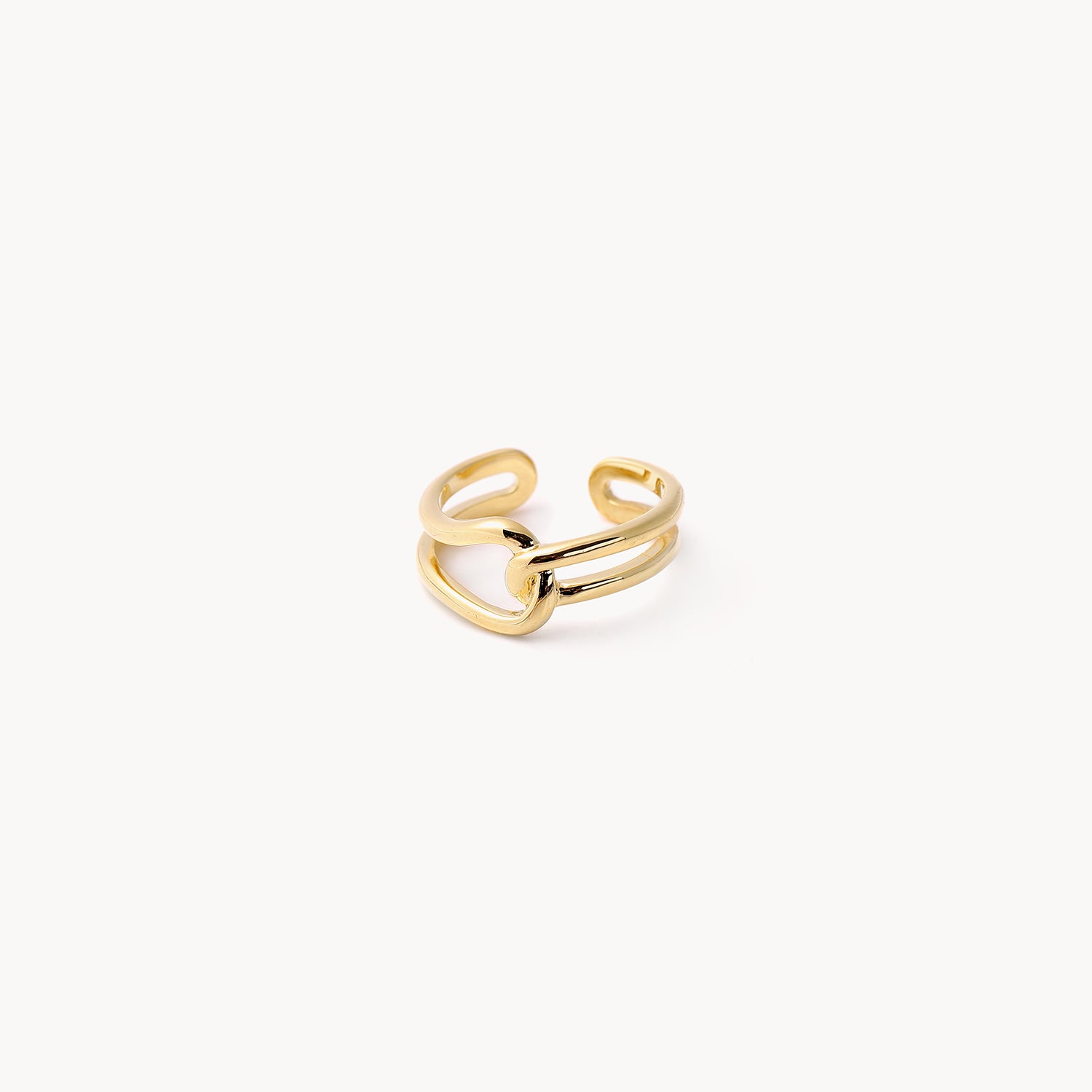 Fashion Hollow Cross Wide Face Ring