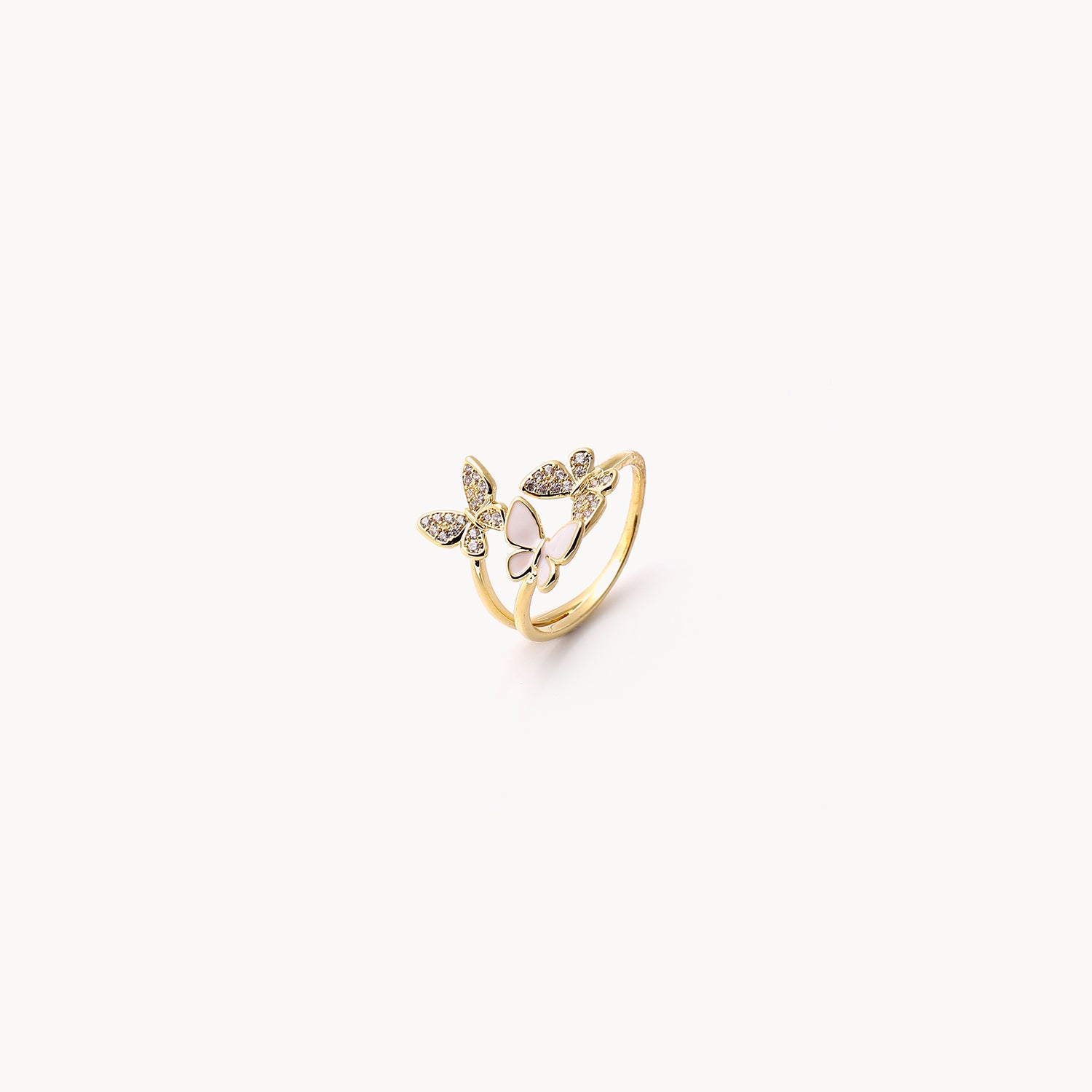 Exquisite Opening Adjustable Butterfly Ring