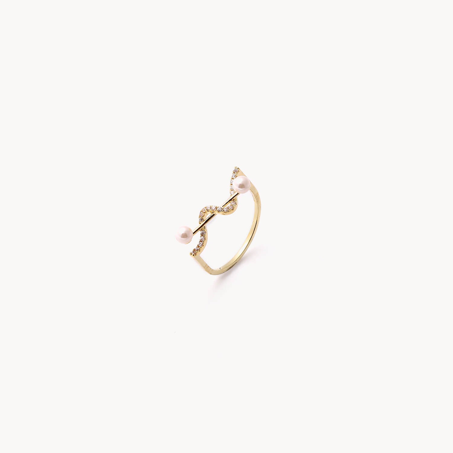 Light luxury fashion pearl ring