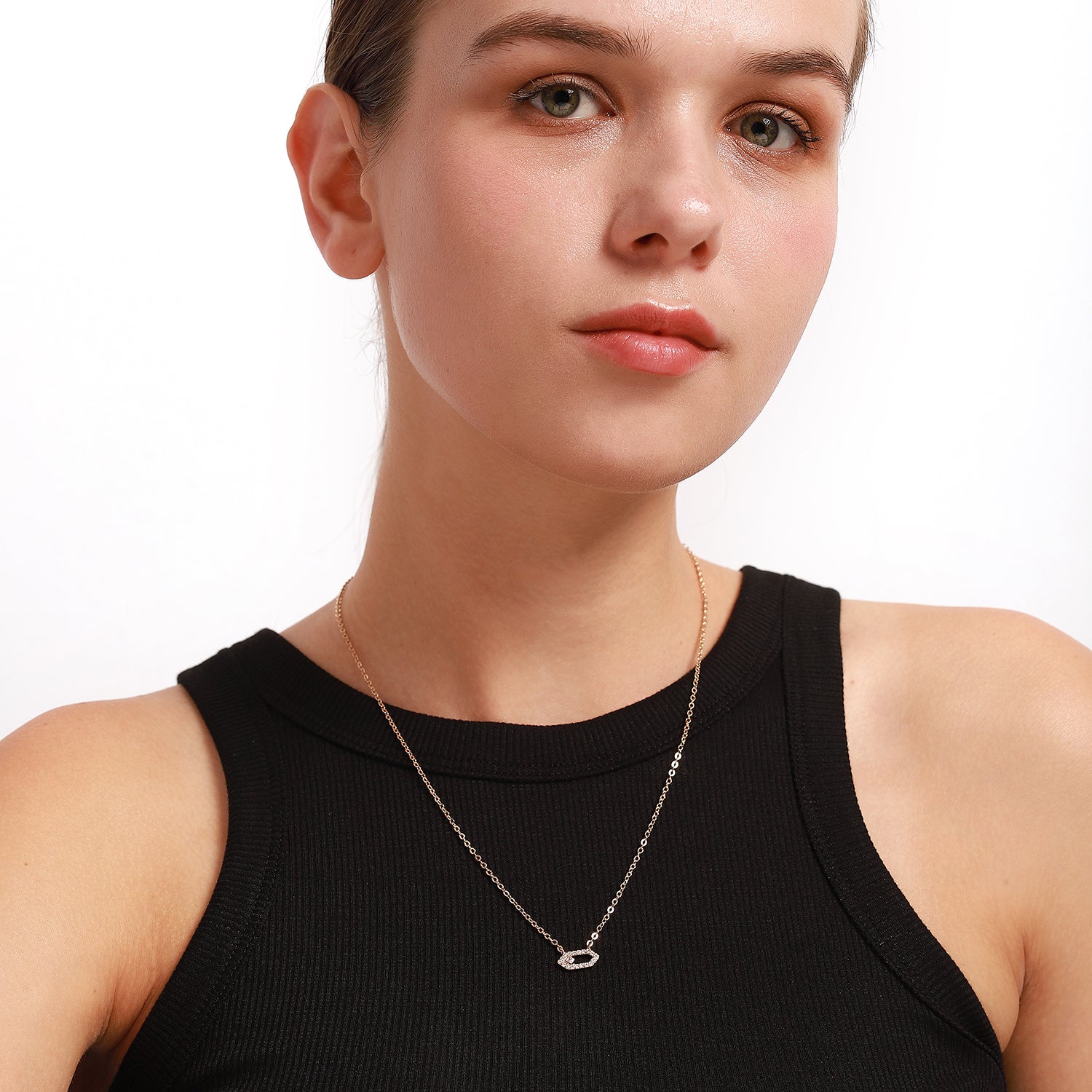 Niche Light Luxury Paperclip Necklace