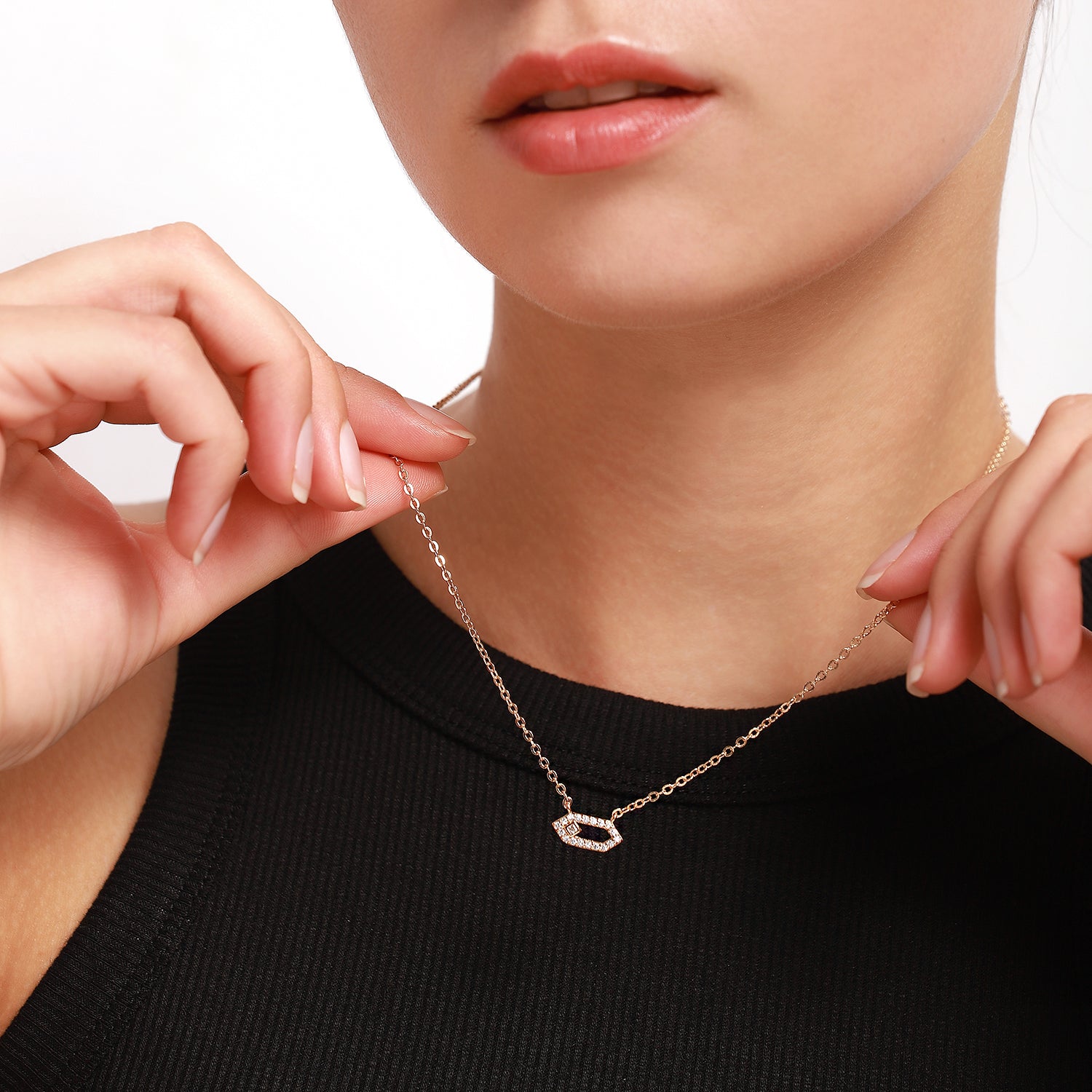 Niche Light Luxury Paperclip Necklace