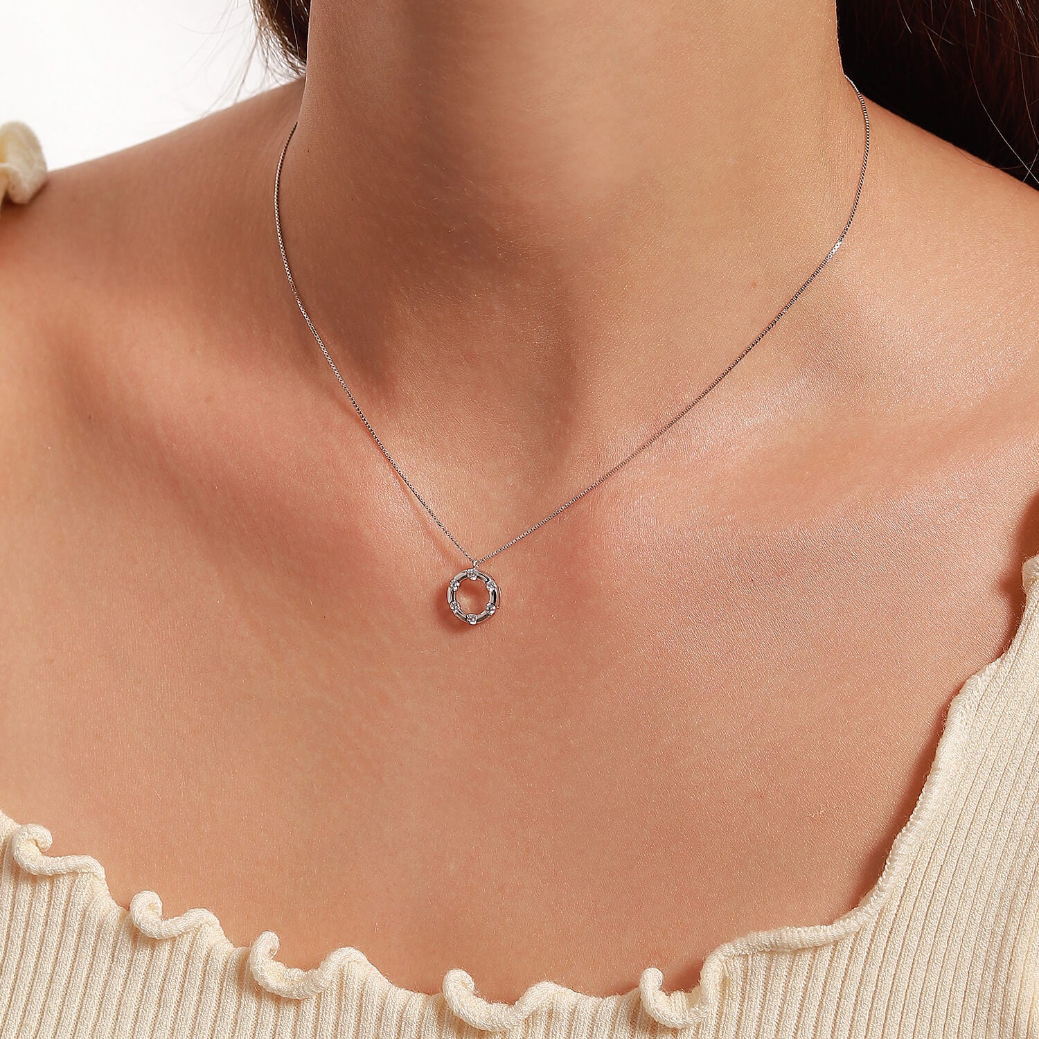 Simple design light luxury clavicle chain