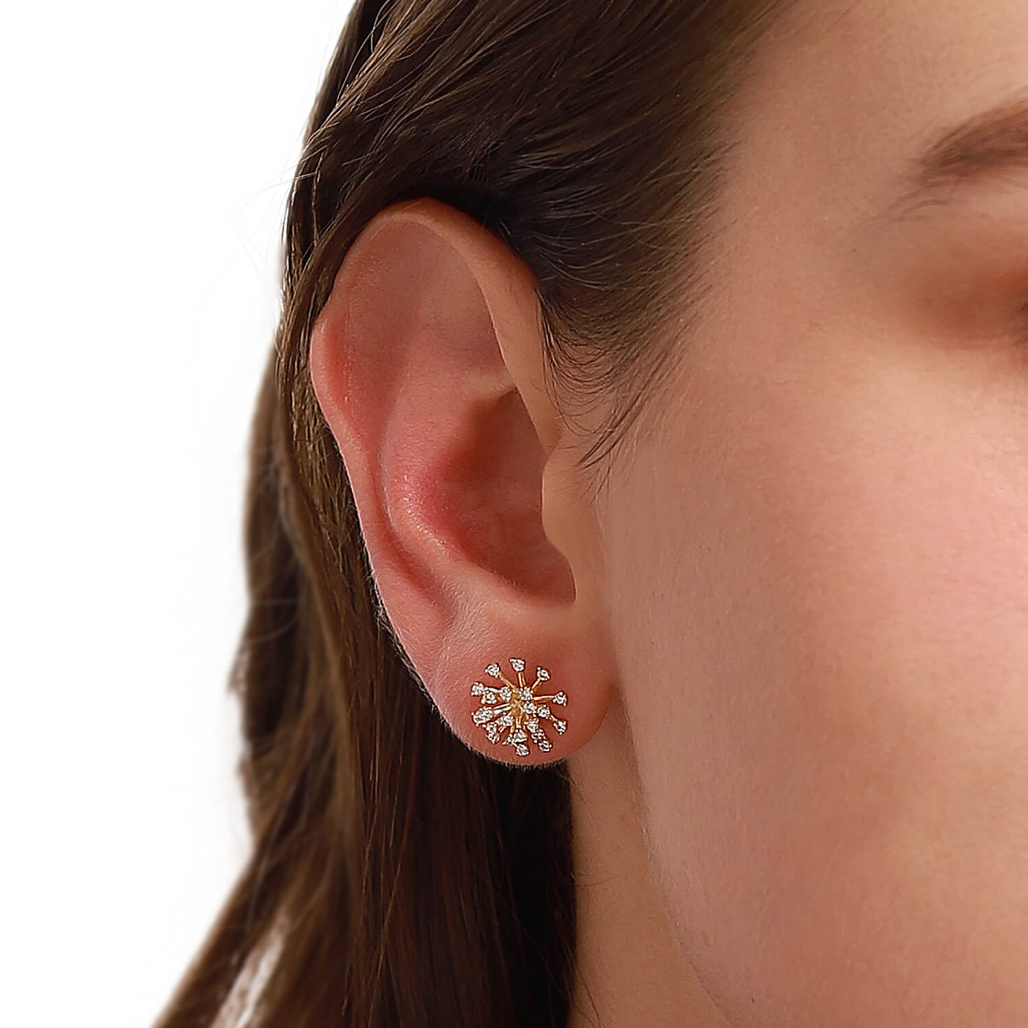 Small exquisite zirconium earrings