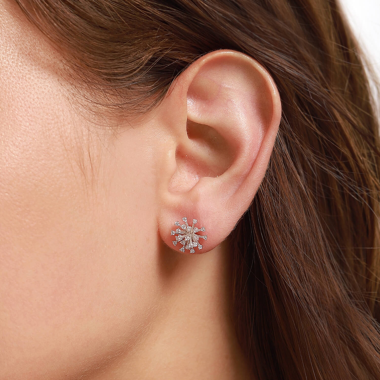 Small exquisite zirconium earrings