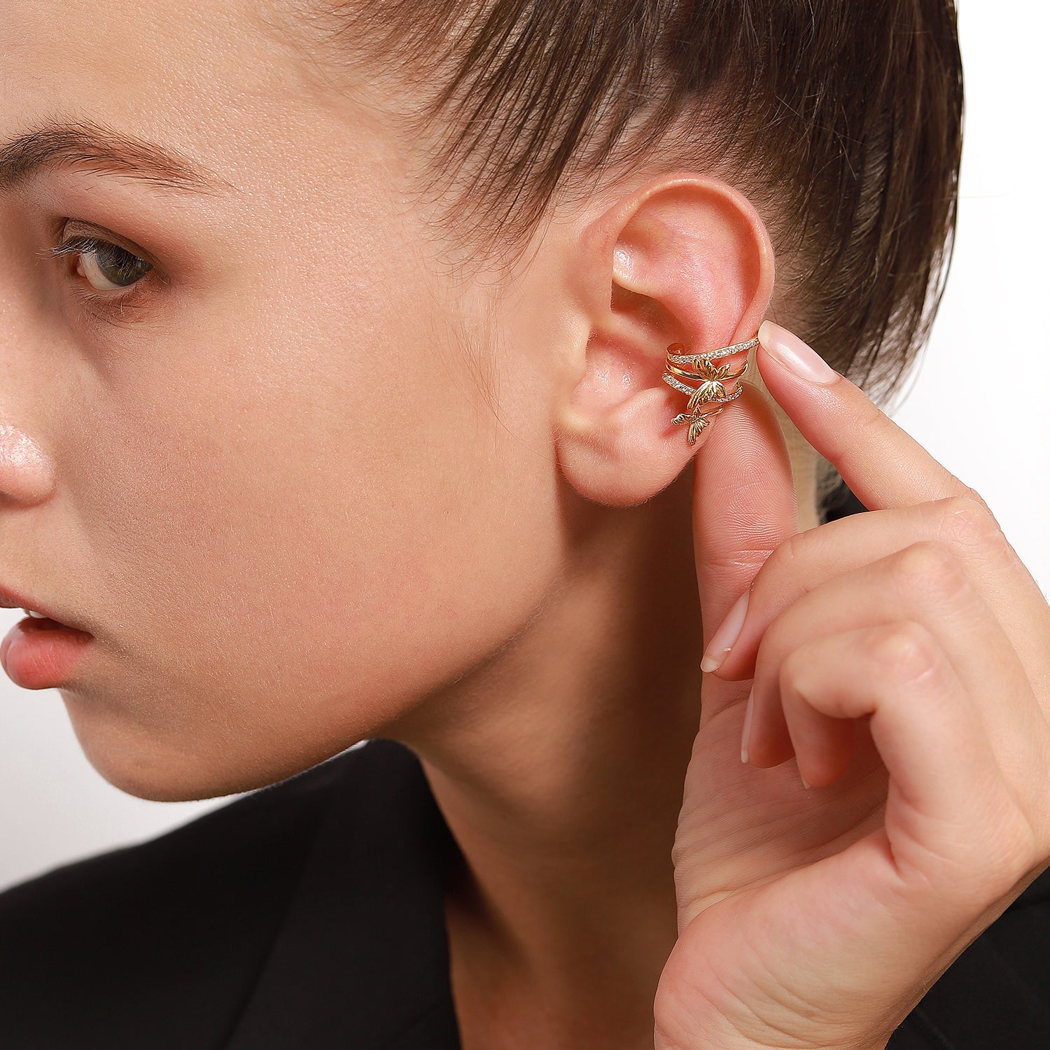 Personalized Micro-studded Butterfly Earrings