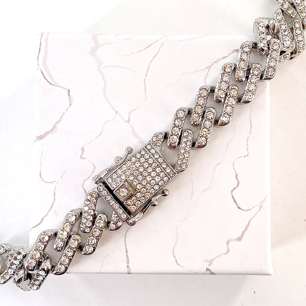 Miami Sterling Cuban Chain and Bracelet