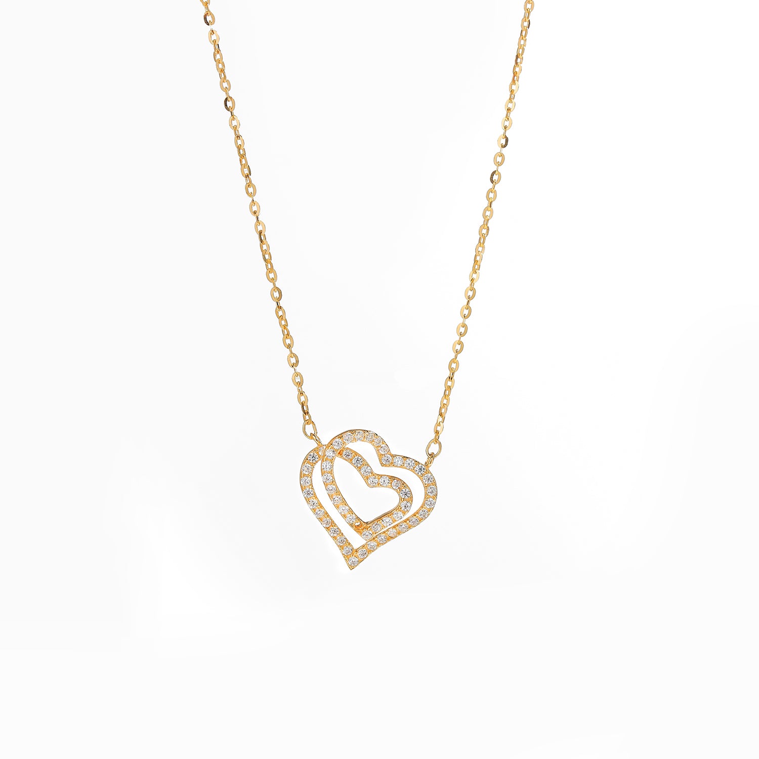 Fashion S925 Silver Heart Necklace