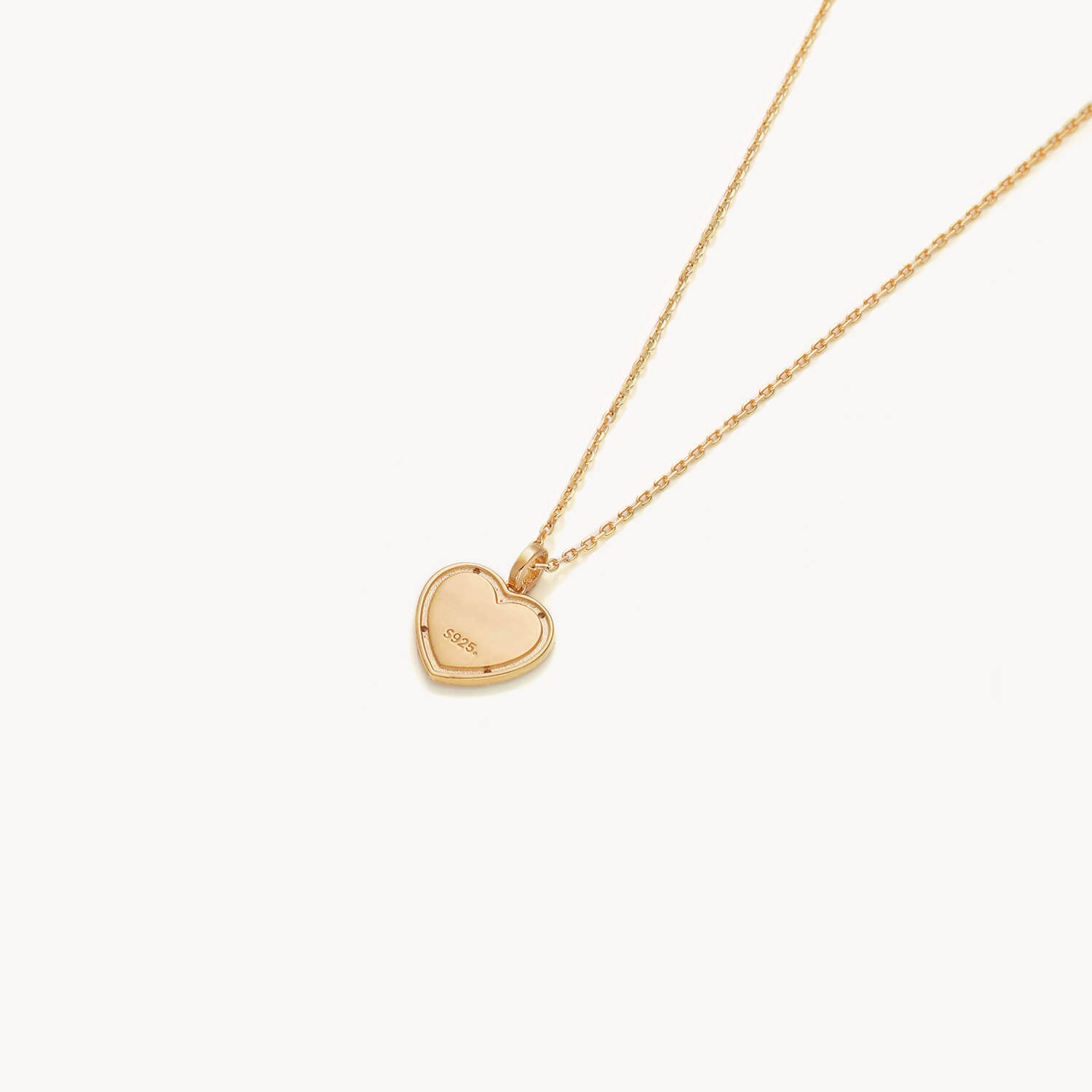 Exquisite Peach Heart Inlaid Zirconium Necklace