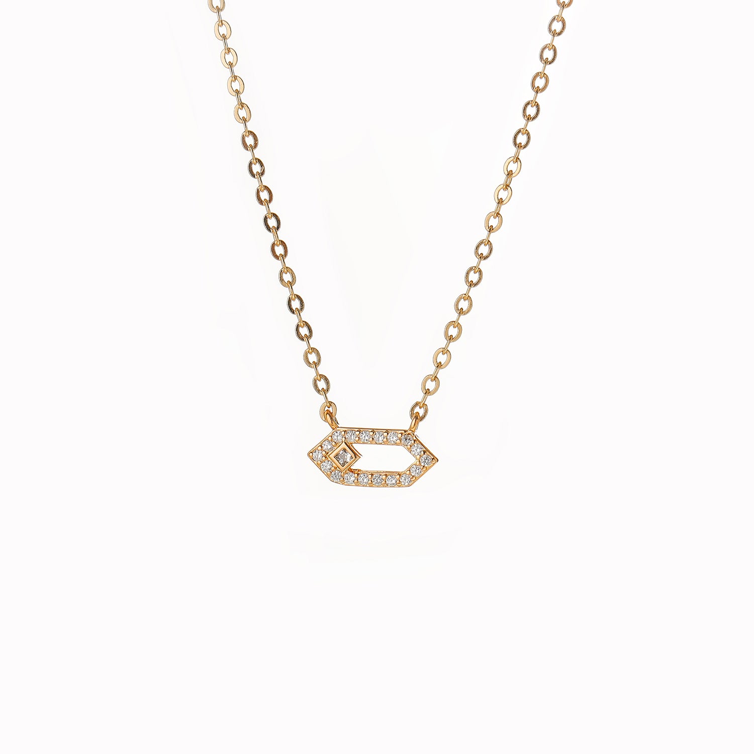 Niche Light Luxury Paperclip Necklace